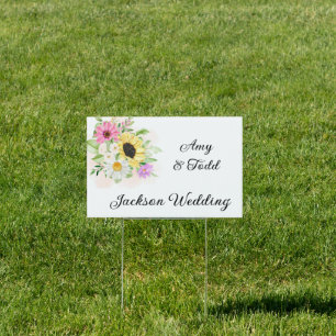 Wedding Yard Sign