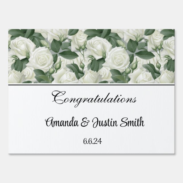 Wedding Yard Sign (Front)