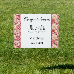 Wedding Yard Sign