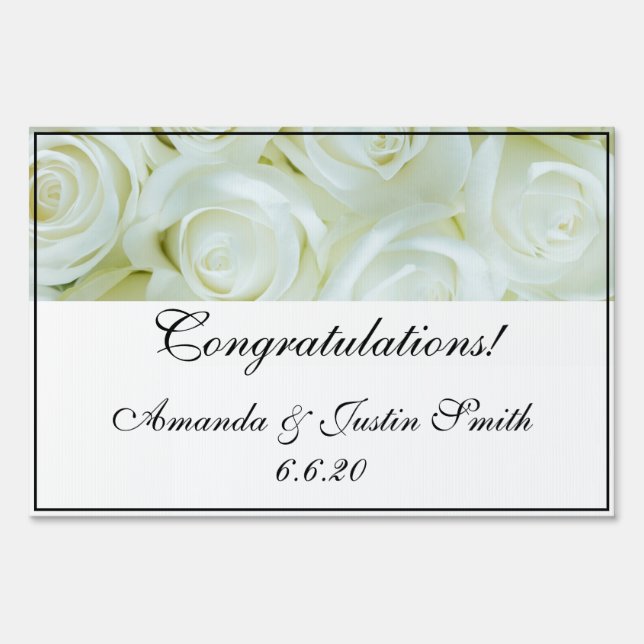 Wedding Yard Sign (Front)