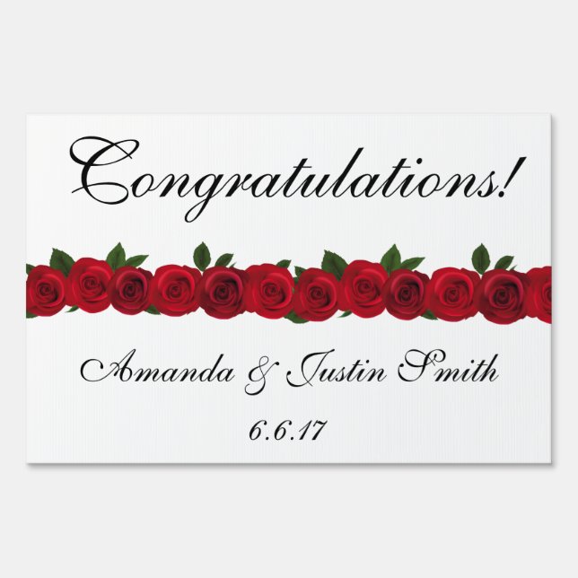 Wedding Yard Sign (Front)