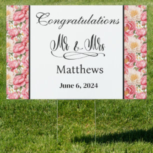 Wedding Yard Sign
