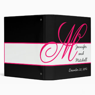 Wedding Yellow Monogram Planner Keepsake Binder