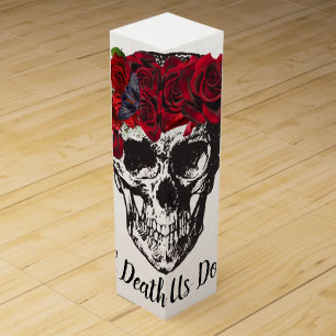 WeddingFavour Box Skull Art Until Death Us Do Part