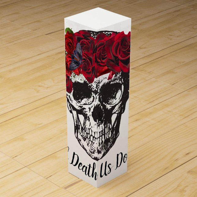 WeddingFavour Box Skull Art Until Death Us Do Part (Front)