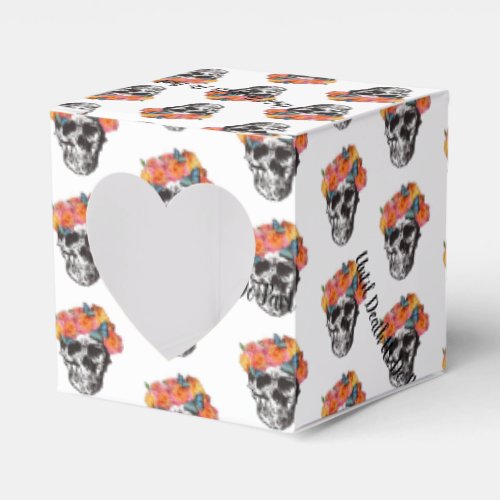 WeddingFavour Box Skull Art Until Death Us Do Part