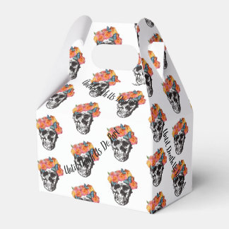 WeddingFavour Box Skull Art Until Death Us Do Part