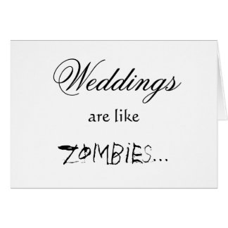 Zombie Wedding Cards - Greeting Photo Cards Zazzle