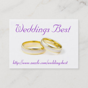 Weddings Best Business Card