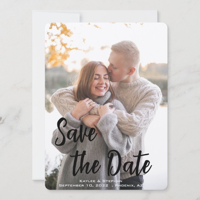 Weddings, Birthdays | Make Your Own Personalized Save The Date (Front)