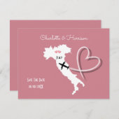 Weddings Destination Italy Save The Date (Front/Back)