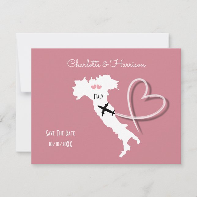 Weddings Destination Italy Save The Date (Front)