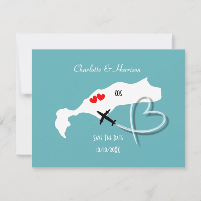 Weddings Destination Kos Save The Date (Front)