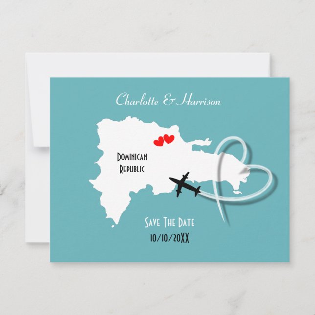 Weddings Dominican Republic Save The Date (Front)