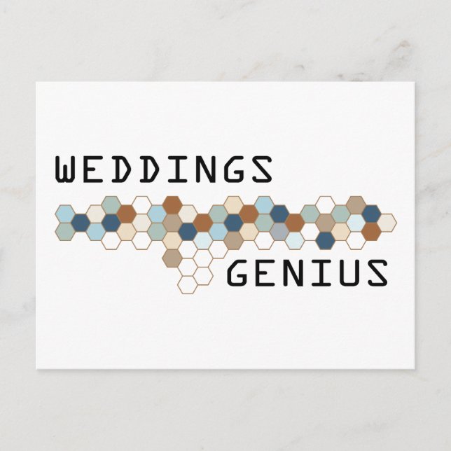 Weddings Genius Postcard (Front)