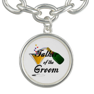 Weddings Grooms Father Charm Bracelet