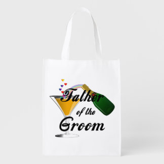 Weddings Grooms Father Grocery Bag