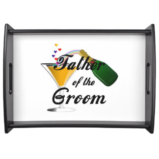 Weddings Grooms Father Serving Tray