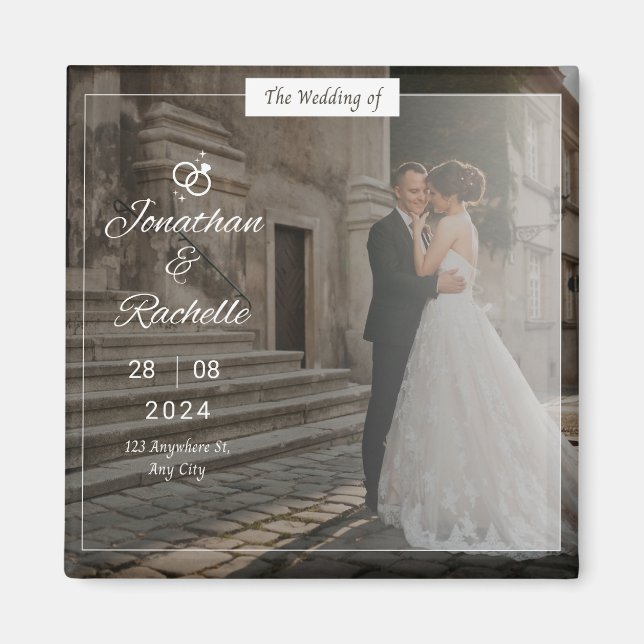 Weddings invitations magnet (Front)