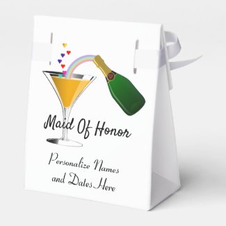 Classic Maid Of Honor Favor Boxes