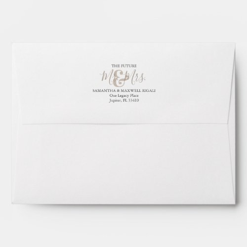 Weddings Return Address Envelopes Sandy Beige