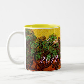 weddings. Vincent van Gogh Olive Trees Two-Tone Coffee Mug