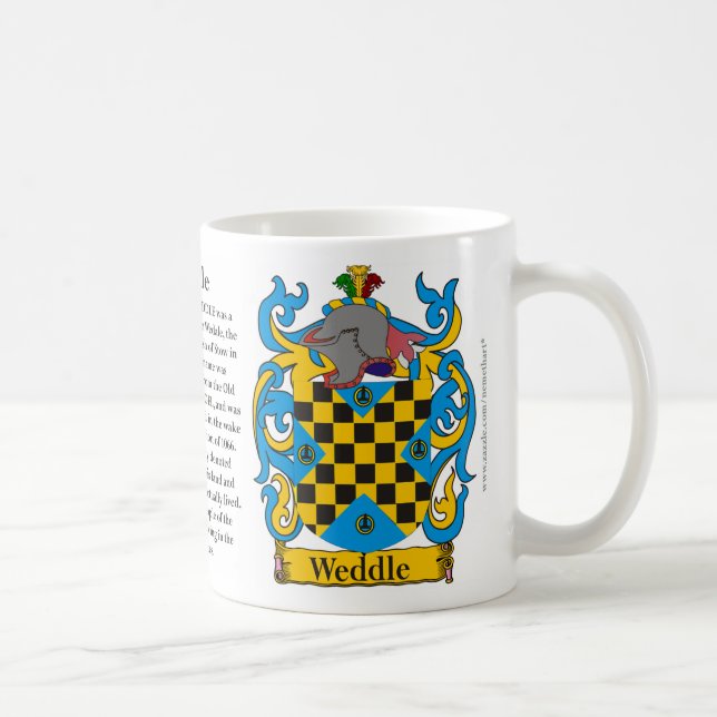 Weddle, the Origin, the Meaning and the Crest Coffee Mug (Right)