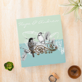 Weddng Planner Binder Vintage Love Birds