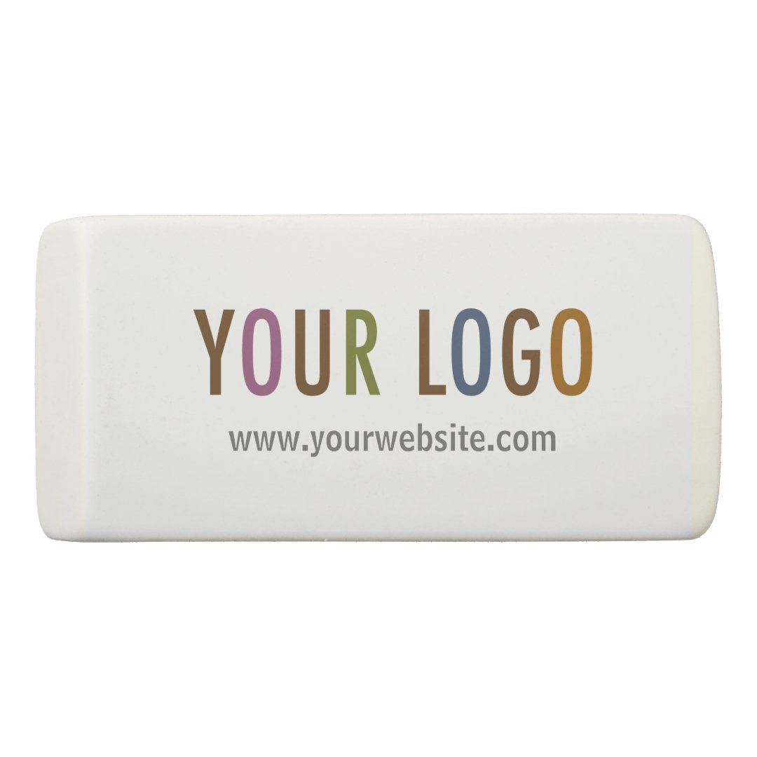 Wedge Eraser with Custom Company Logo No Minimum Zazzle