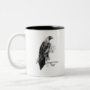 Wedge Tailed Eagle. Two-Tone Coffee Mug