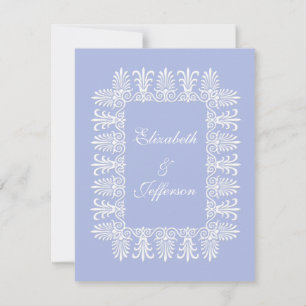 Wedgewood Blue 1 Wedding RSVP Cards
