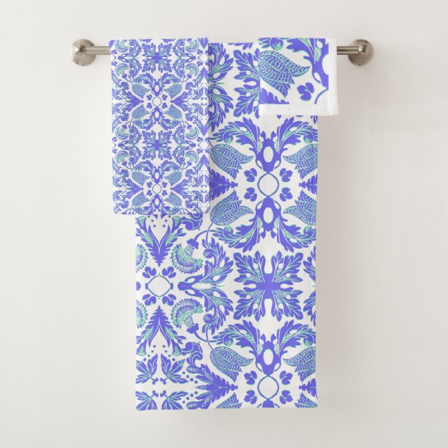 Wedgewood Floral  Bath Towel Set (Insitu)