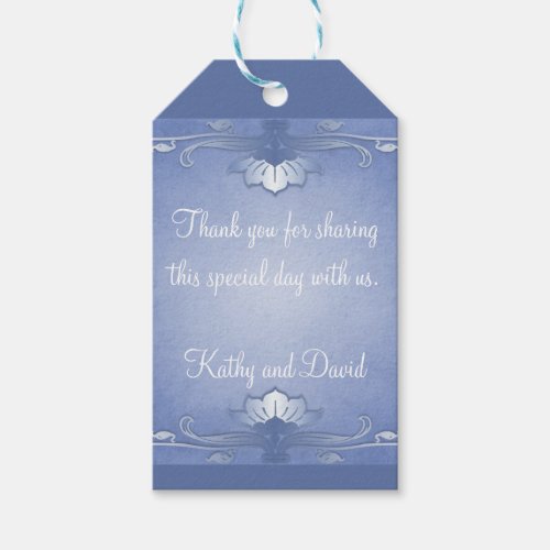 Wedgewood Wedding Favor Gift Tags