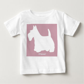 Wedgewoof Scottish Terrier Pink Baby T-Shirt