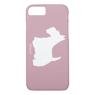 Wedgewoof Scottish Terrier Pink iPhone 8/7 Case