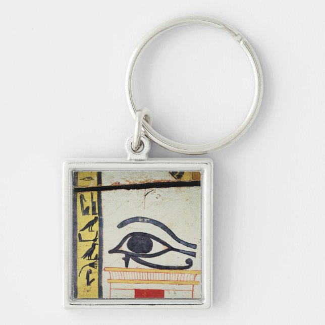 Wedjat Eye, detail from the sarcophagus cover of t Keychain (Front)