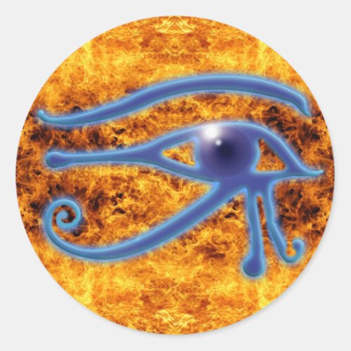 Wedjet Eye of Horus  Fire Stickers