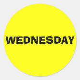 Wednesday miercoles English to Spanish Stickers