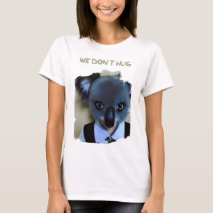 Wednesday Addams dressed as a Koala WE DONT HUG T-Shirt