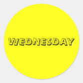 Word Wednesday Spanish Miercoles On Yellow Stock Illustration 1685345686