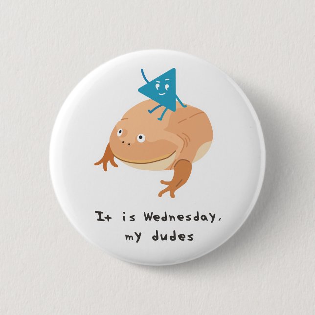 Wednesday Frog Button (Front)