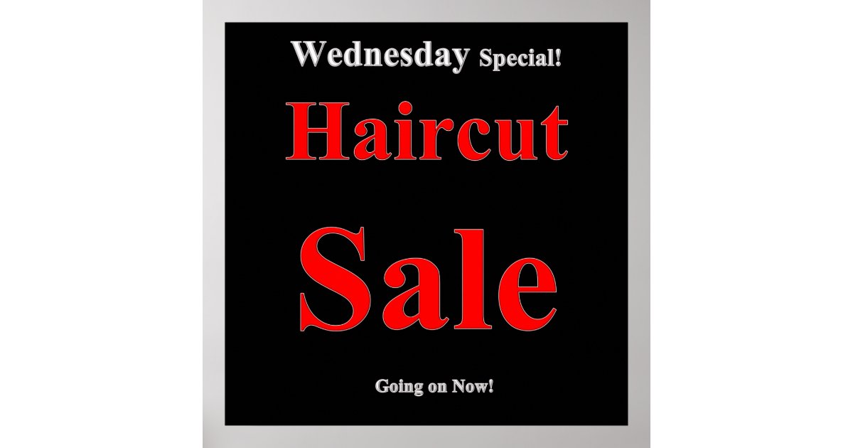 Wednesday Haircut Sale Poster Matte R85fe03ae8ccc4868962eedf4a1b1a13b W2q 8byvr 630 ?view Padding=[285%2C0%2C285%2C0]