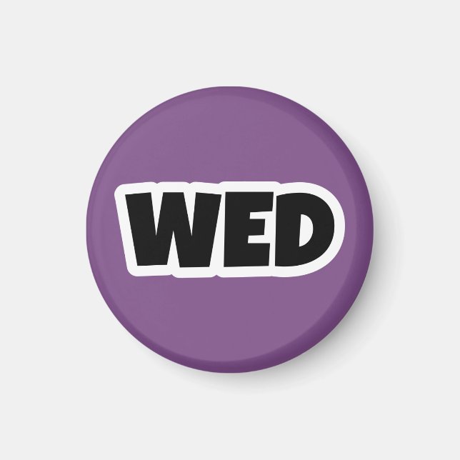 Wednesday Magnet (Front)