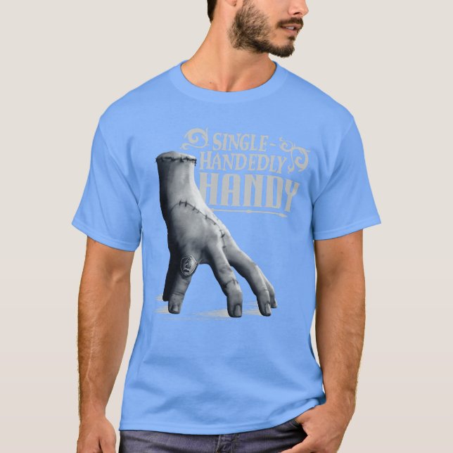 Wednesday Season 2 SingleHandedly Handyhing boy T-Shirt (Front)