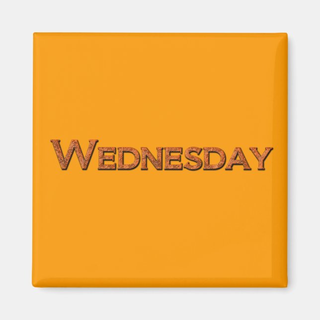 Wednesday Teaching or Memory Aid Magnet (Front)