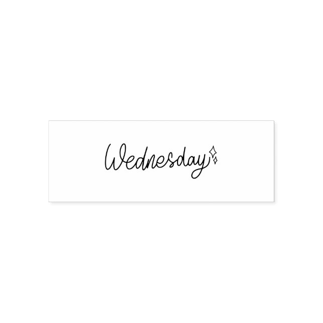 Wednesday Weekday Journal Design Self-inking Stamp (Design)