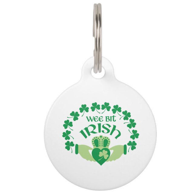 Wee Bit Irish Pet ID Tag (Front)