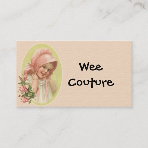 Customizable Wee Couture Children's Wear Business Card