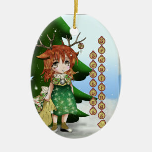 Wee Deer Ceramic Ornament