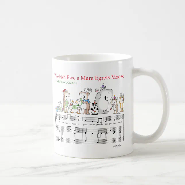 WEE FISH EWE A MARE EGRETS MOOSE Sandra Boynton Coffee Mug | Zazzle